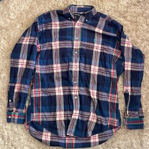 Ralph Lauren plaid Blake large long sleeve top